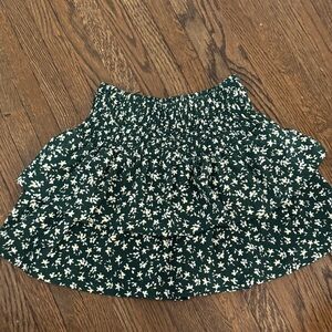 Floral Green Skirt